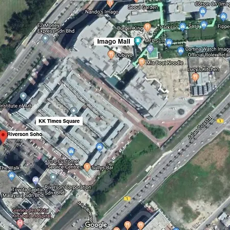 Deluxe 2-Bedroom & 2 Bathroom Corner Oasis At Riverson Soho Opposite Imago Shopping Mall Kota Kinabalu Exterior photo